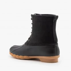 Top Moda Chic Lace Up Duck Boots