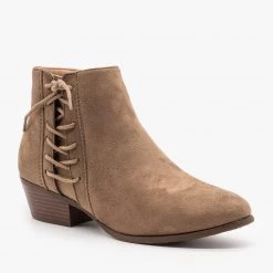 Refresh Newest Arrivals Chic Lace-Up Fall Booties