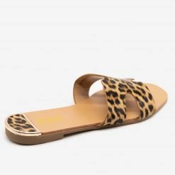 AMS Shoes Chic Leopard Print Sandals Newest Arrivals