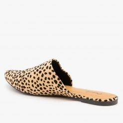 Qupid Shoes Newest Arrivals Chic Leopard Print Wrapped Mules