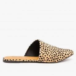 Qupid Shoes Newest Arrivals Chic Leopard Print Wrapped Mules
