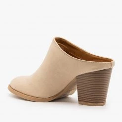 Qupid Shoes Chic Mule Booties FINAL SALE