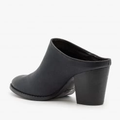 Qupid Shoes Chic Mule Booties FINAL SALE