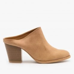 Qupid Shoes Chic Mule Booties FINAL SALE