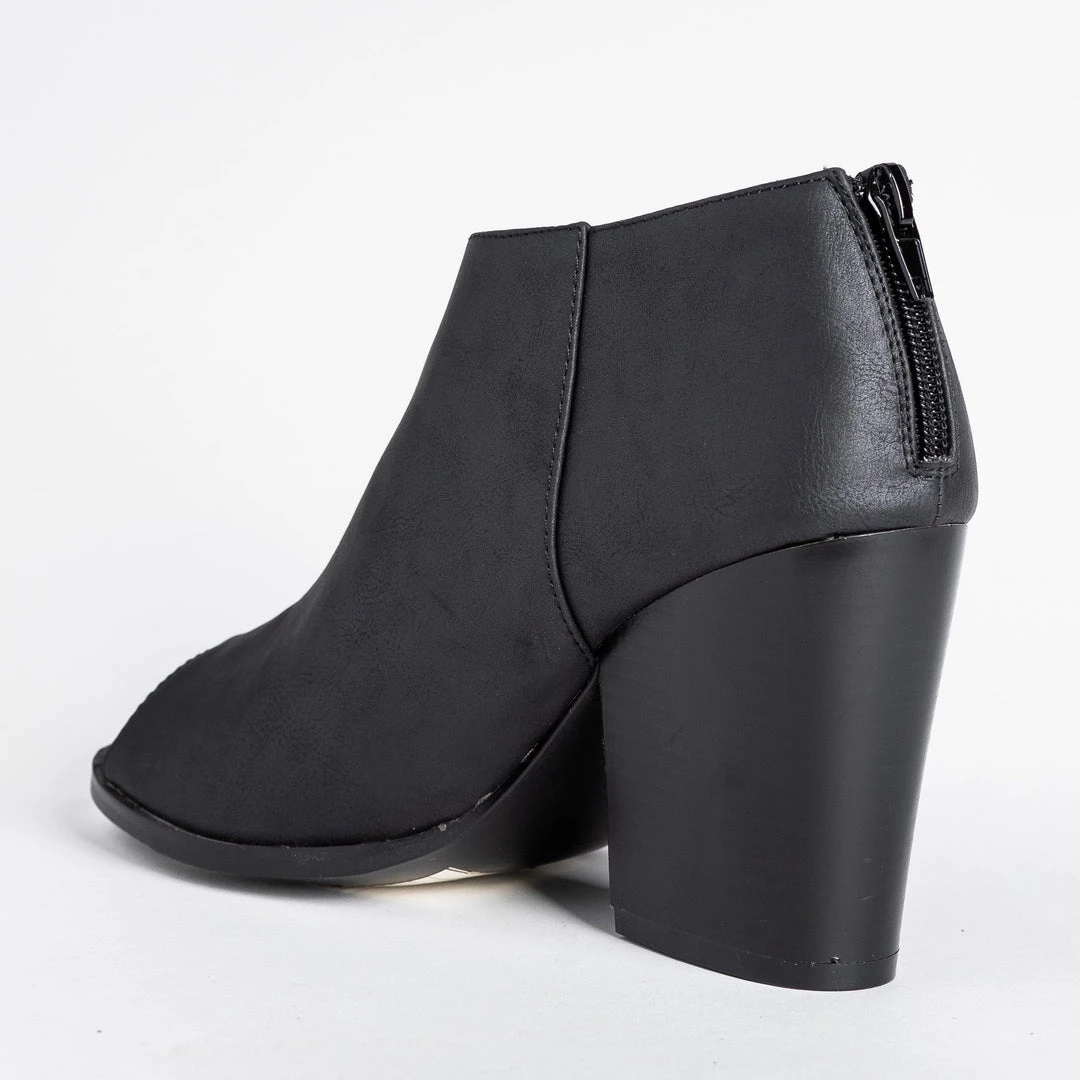 Yoki Chic Open-Toe Heeled Booties Newest Arrivals 6 Yoki Chic Open-Toe Heeled Booties Newest Arrivals