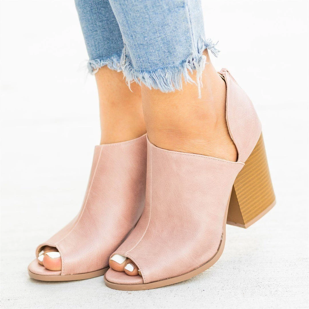 Yoki Chic Open-Toe Heeled Booties Newest Arrivals 11 Yoki Chic Open-Toe Heeled Booties Newest Arrivals