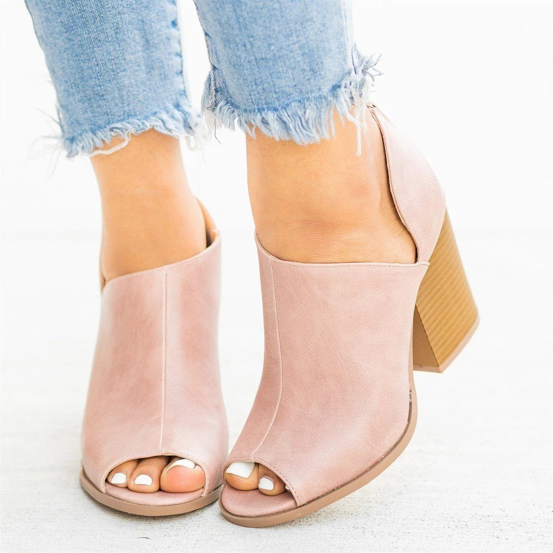 Yoki Chic Open-Toe Heeled Booties Newest Arrivals 12 Yoki Chic Open-Toe Heeled Booties Newest Arrivals