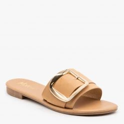 Mixx Shoes Chic Oversized Buckle Sandals