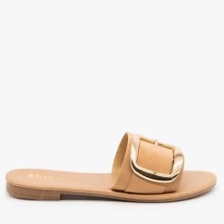 Mixx Shoes Chic Oversized Buckle Sandals
