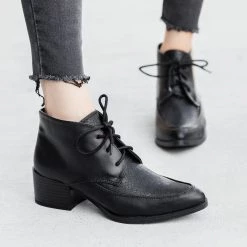 Qupid Shoes Newest Arrivals Chic Oxford Booties