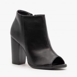 Bella Marie Chic Peep Toe Booties
