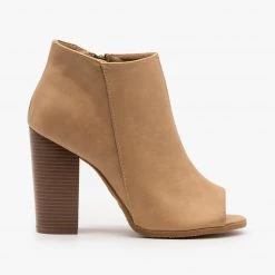 Bella Marie Chic Peep Toe Booties