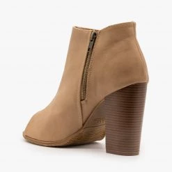 Bella Marie Chic Peep Toe Booties