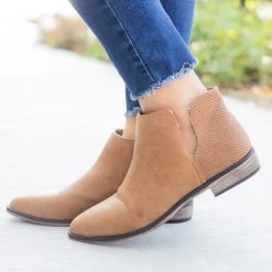 Bamboo Shoes Newest Arrivals Chic Pinhole Back Bootie