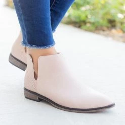 Bamboo Shoes Newest Arrivals Chic Pinhole Back Bootie