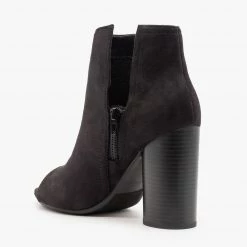 Soda Shoes Chic Side Slit Peep Toe Booties Newest Arrivals 11 Soda Shoes Chic Side Slit Peep Toe Booties Newest Arrivals