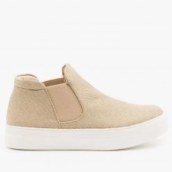 Soda Shoes Chic Slip On Fashion Sneakers