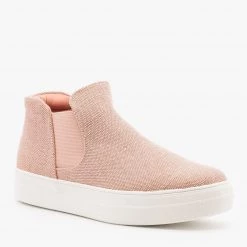 Soda Shoes Chic Slip On Fashion Sneakers