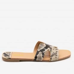 AMS Shoes Chic Snake Print Sandals Newest Arrivals