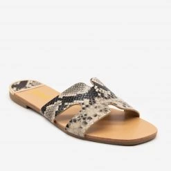 AMS Shoes Chic Snake Print Sandals Newest Arrivals