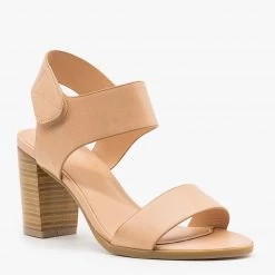 Novo Shoes Chic Velcro Clasp Heels