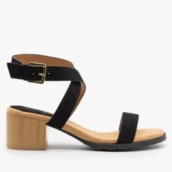 Qupid Shoes Newest Arrivals Chic Wraparound Chunky Heel Sandals