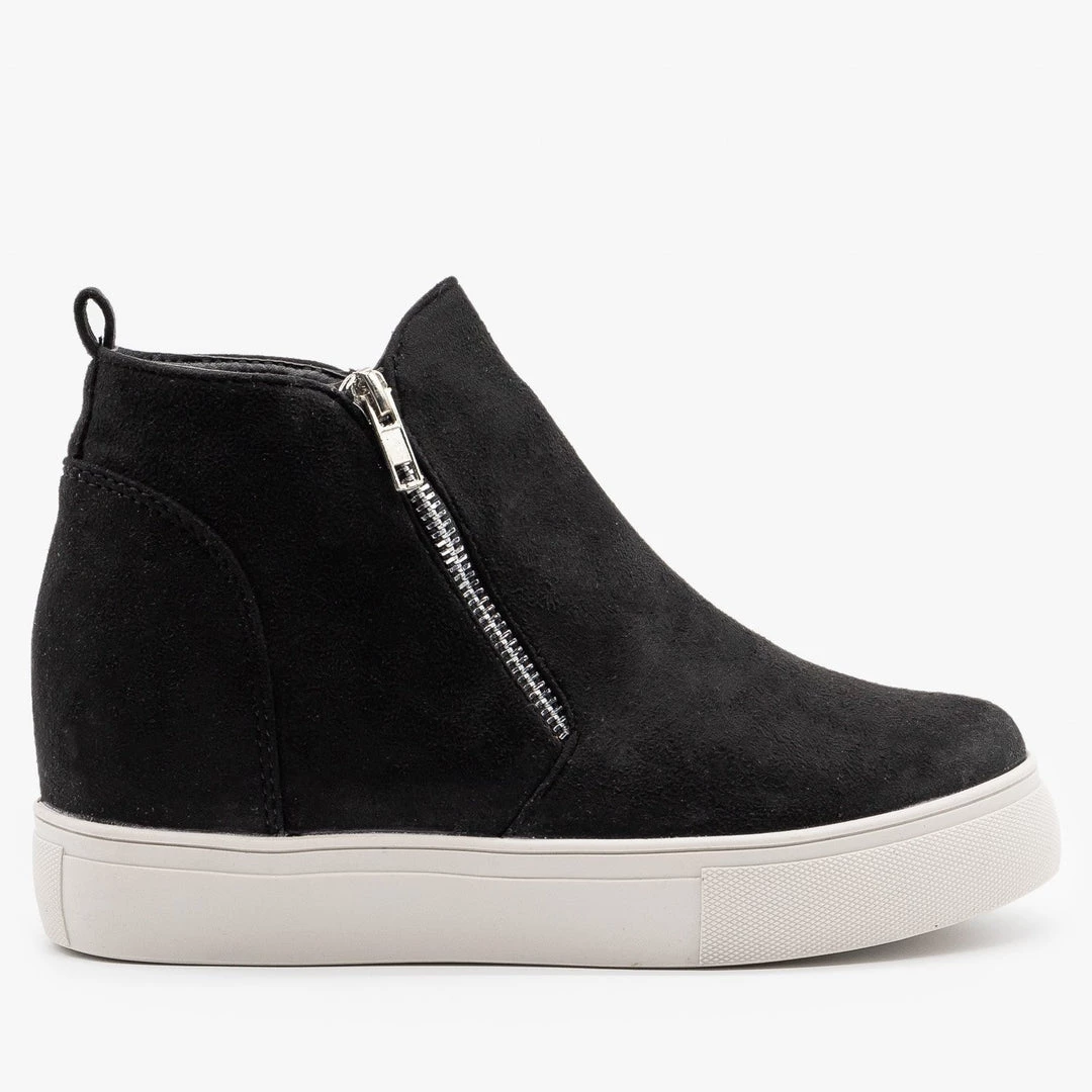 Nature Breeze Chic Zippered Inner Wedge Sneakers Newest Arrivals 4 Nature Breeze Chic Zippered Inner Wedge Sneakers Newest Arrivals