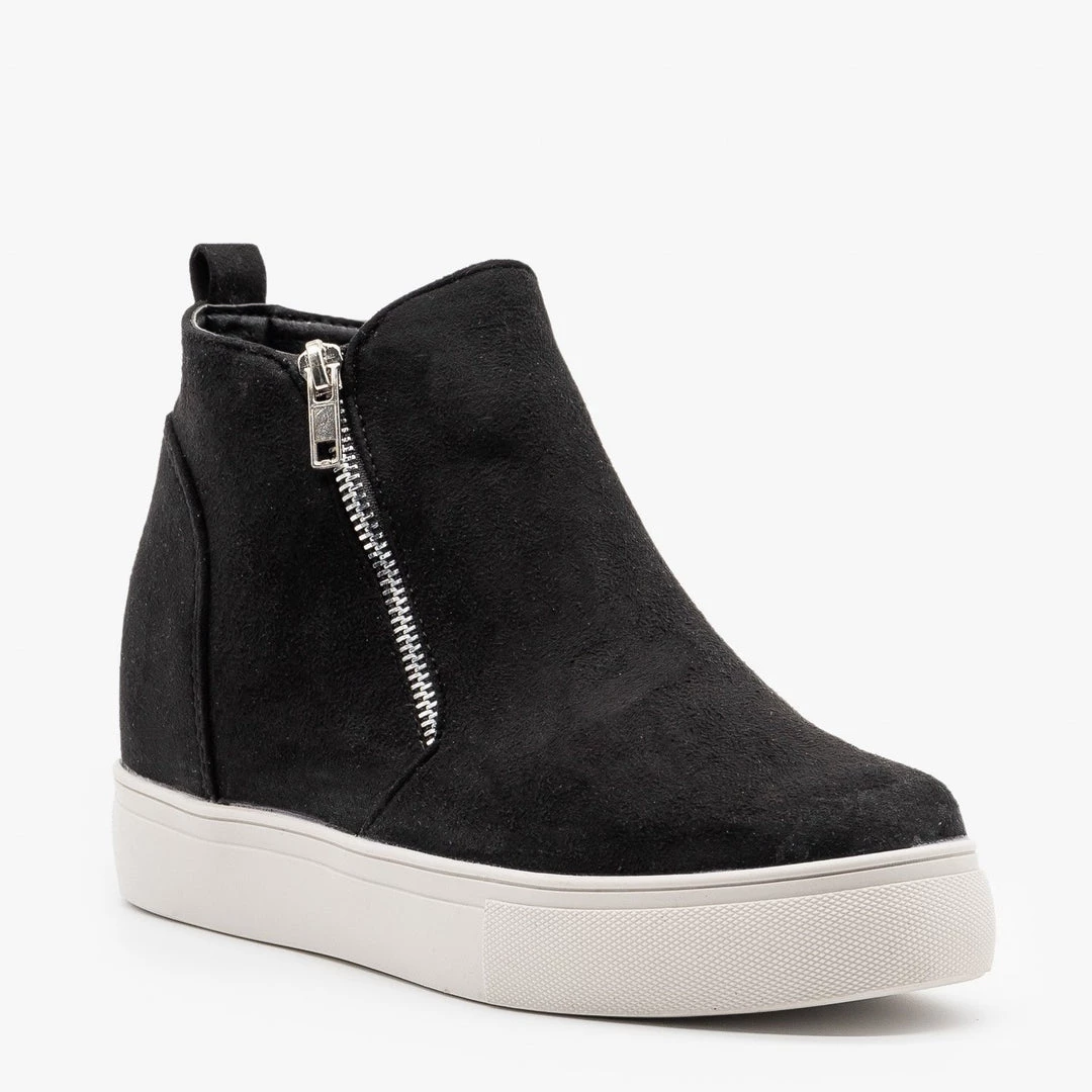 Nature Breeze Chic Zippered Inner Wedge Sneakers Newest Arrivals 6 Nature Breeze Chic Zippered Inner Wedge Sneakers Newest Arrivals