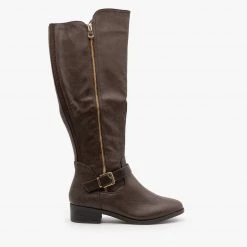 Top Moda Chic Zippered Riding Boots FINAL SALE