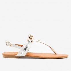 Soda Shoes Newest Arrivals Chunky Chain Accent Sandals