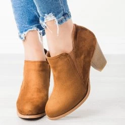 Mata Chunky Heel Ankle Booties