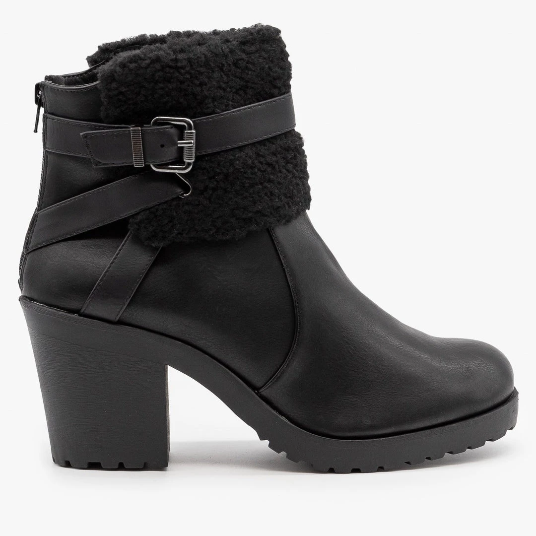 Soda Shoes Chunky Heel Belted Booties Newest Arrivals 10 Soda Shoes Chunky Heel Belted Booties Newest Arrivals