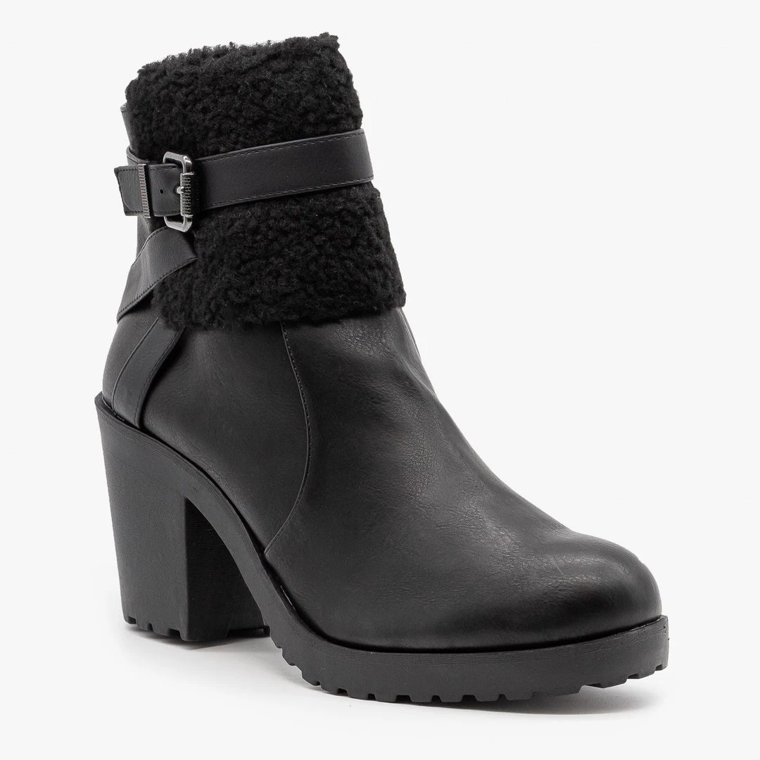 Soda Shoes Chunky Heel Belted Booties Newest Arrivals 12 Soda Shoes Chunky Heel Belted Booties Newest Arrivals