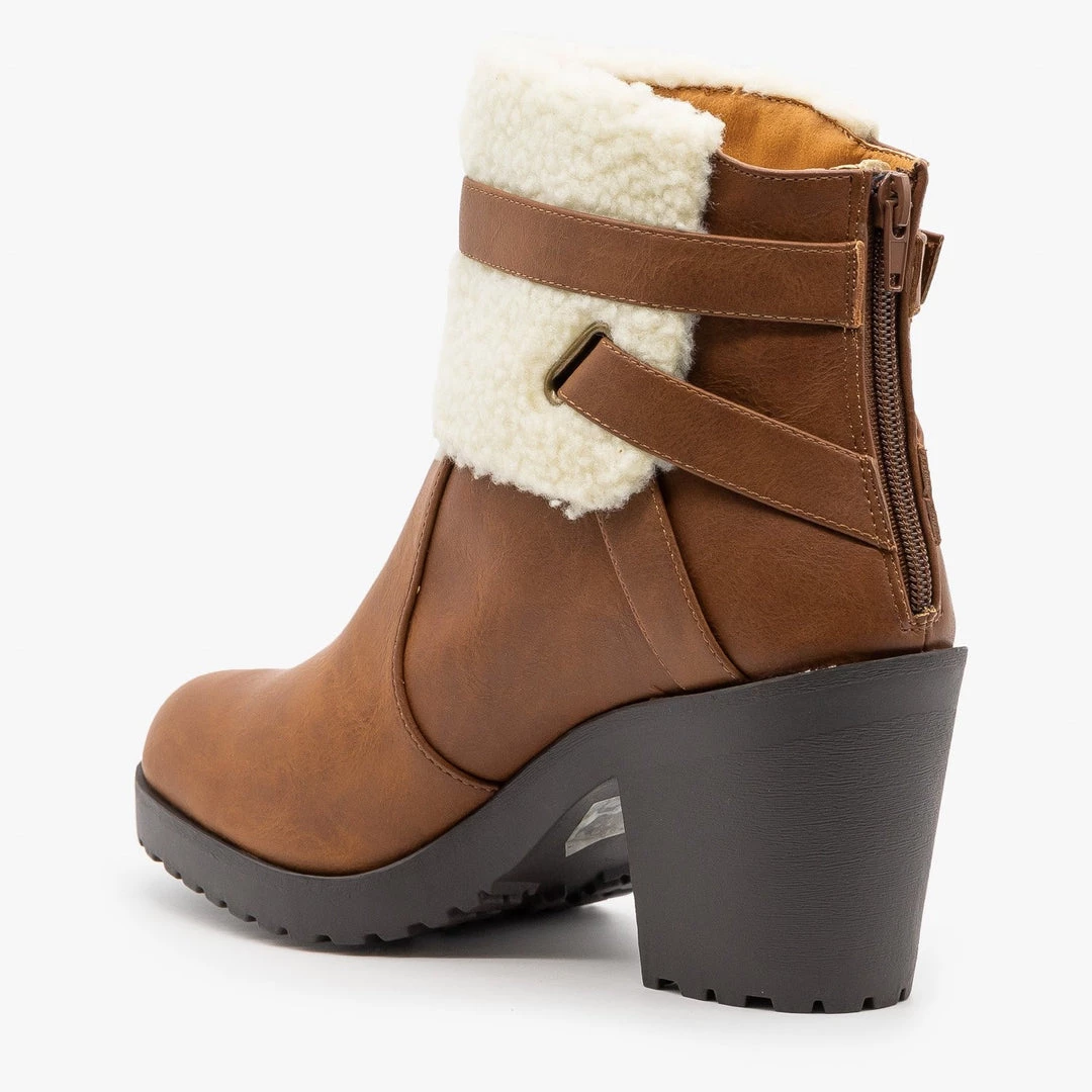 Soda Shoes Chunky Heel Belted Booties Newest Arrivals 9 Soda Shoes Chunky Heel Belted Booties Newest Arrivals