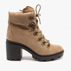 Beast Shoes Newest Arrivals Chunky Heel Lug Sole Booties