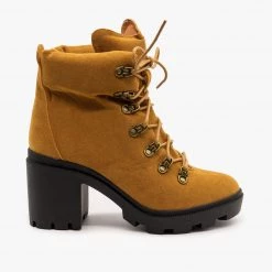 Beast Shoes Newest Arrivals Chunky Heel Lug Sole Booties