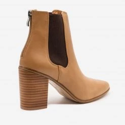 Novo Shoes Chunky Heel Pointed Ankle Bootie Newest Arrivals