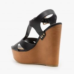 Soda Shoes Chunky Wedge Heel Sandals 5 Soda Shoes Chunky Wedge Heel Sandals