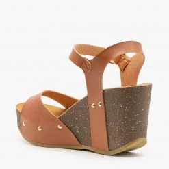 Anna Shoes Chunky Wedge Sandals