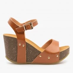Anna Shoes Chunky Wedge Sandals