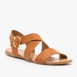 Qupid Shoes Circular Buckle Sandals