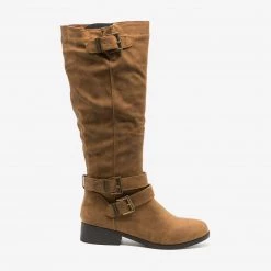 Qupid Shoes Classic Buckle Riding Boots Newest Arrivals