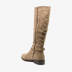 Qupid Shoes Classic Buckle Riding Boots Newest Arrivals