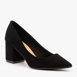 Bamboo Shoes Newest Arrivals Classic Chunky Heel Pumps