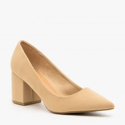 Bamboo Shoes Newest Arrivals Classic Chunky Heel Pumps