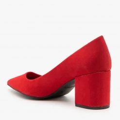 Bamboo Shoes Newest Arrivals Classic Chunky Heel Pumps