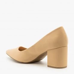 Bamboo Shoes Newest Arrivals Classic Chunky Heel Pumps
