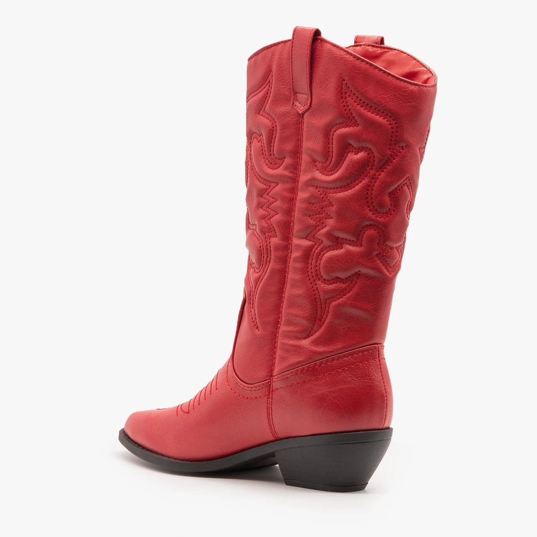 Soda Shoes Newest Arrivals Classic Embroidered Cowboy Boots 8 Soda Shoes Newest Arrivals Classic Embroidered Cowboy Boots