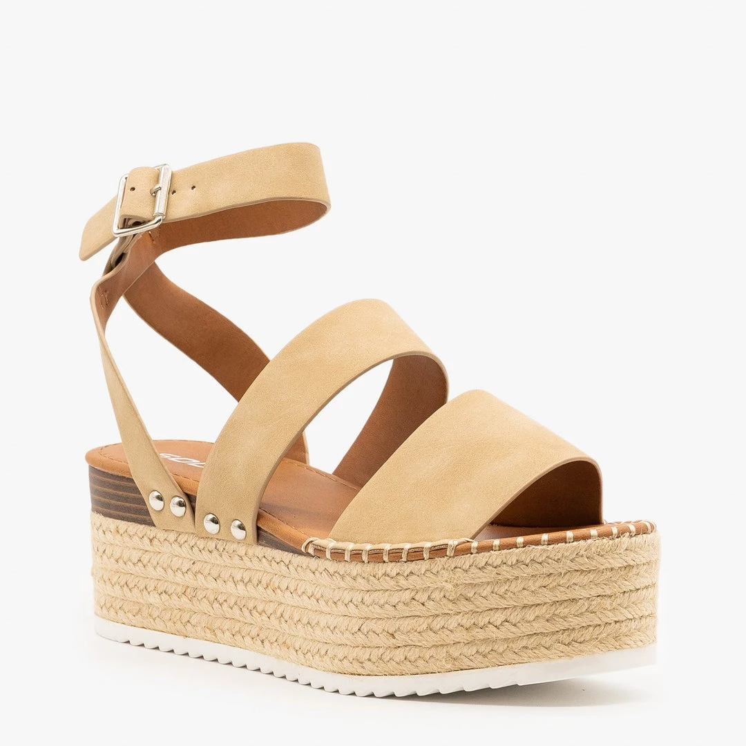 Soda Shoes Classic Espadrille Flatform Sandals Newest Arrivals 3 Soda Shoes Classic Espadrille Flatform Sandals Newest Arrivals