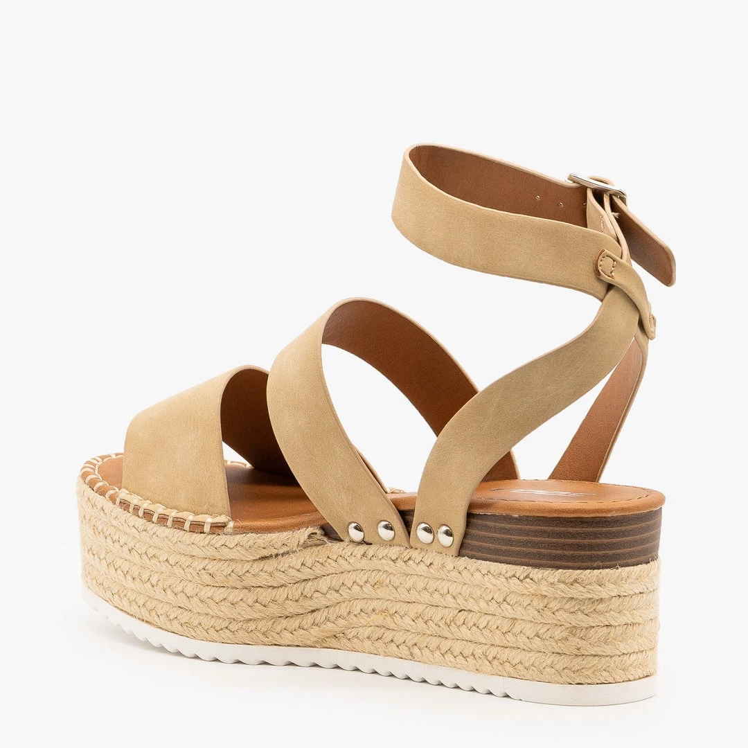 Soda Shoes Classic Espadrille Flatform Sandals Newest Arrivals 2 Soda Shoes Classic Espadrille Flatform Sandals Newest Arrivals